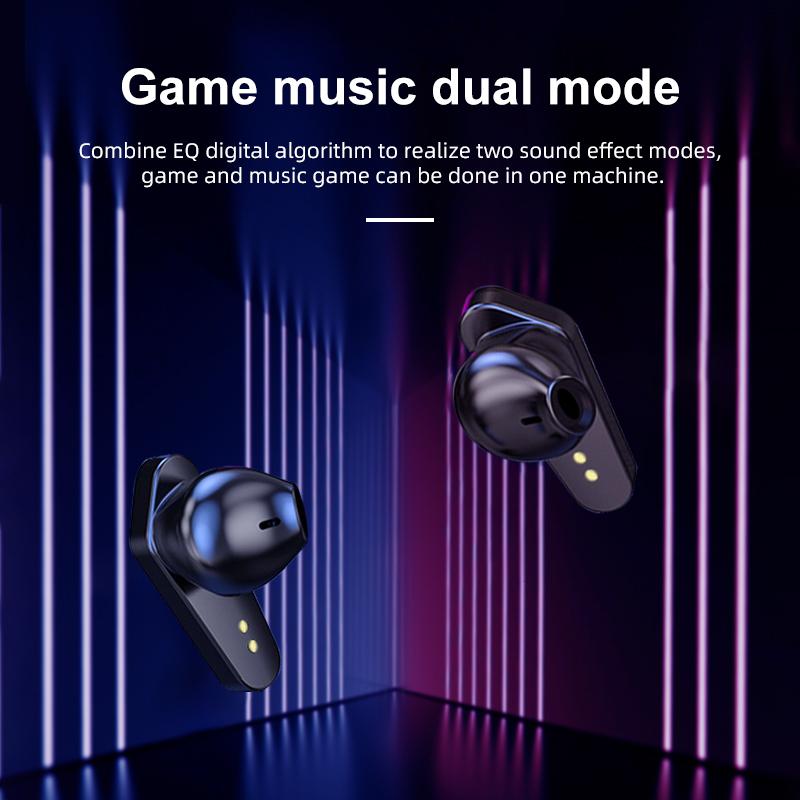 VAORLO Беспроводная игровая Bluetooth-гарнитура TWS, предназначенная для игровых мобильных игр без задержки, стереонаушники HI-Fi с микрофоном