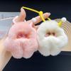 Милый настоящий мех кролика выдры, мороженое, глупый автомобильный брелок, кулон, сумка с помпоном, подвесной подарок