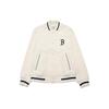 New MLB SS24 Baseball Jacket Unisex Cream 3AJPM0441-43CRS