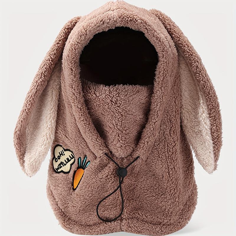 Women Adjustable Winter Thick Casual Wear Helmet Covers Hiking Warm Plush Hat Outdoor Activities Beanie Hat Skiing 1PC