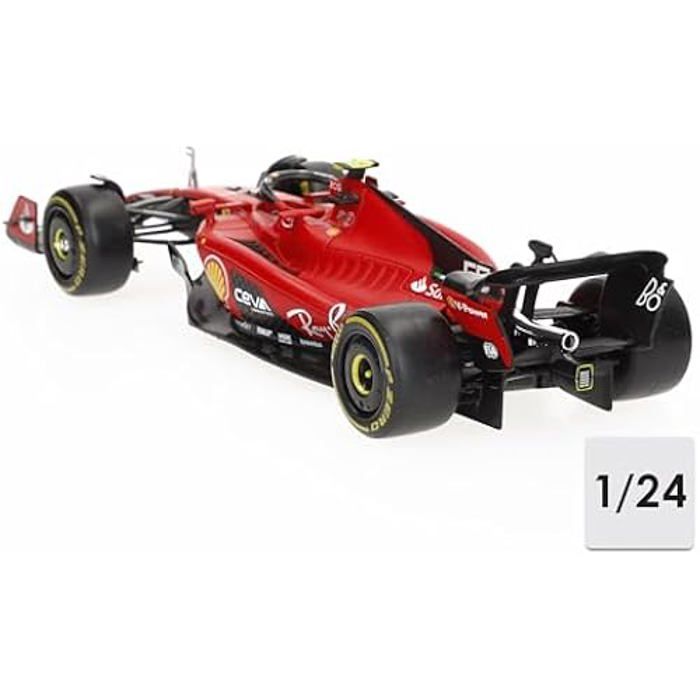 Modèle Voiture - BBURAGO - Ferrari SF-23 - Échelle 1/24 - Figurine incluse - 23 cm