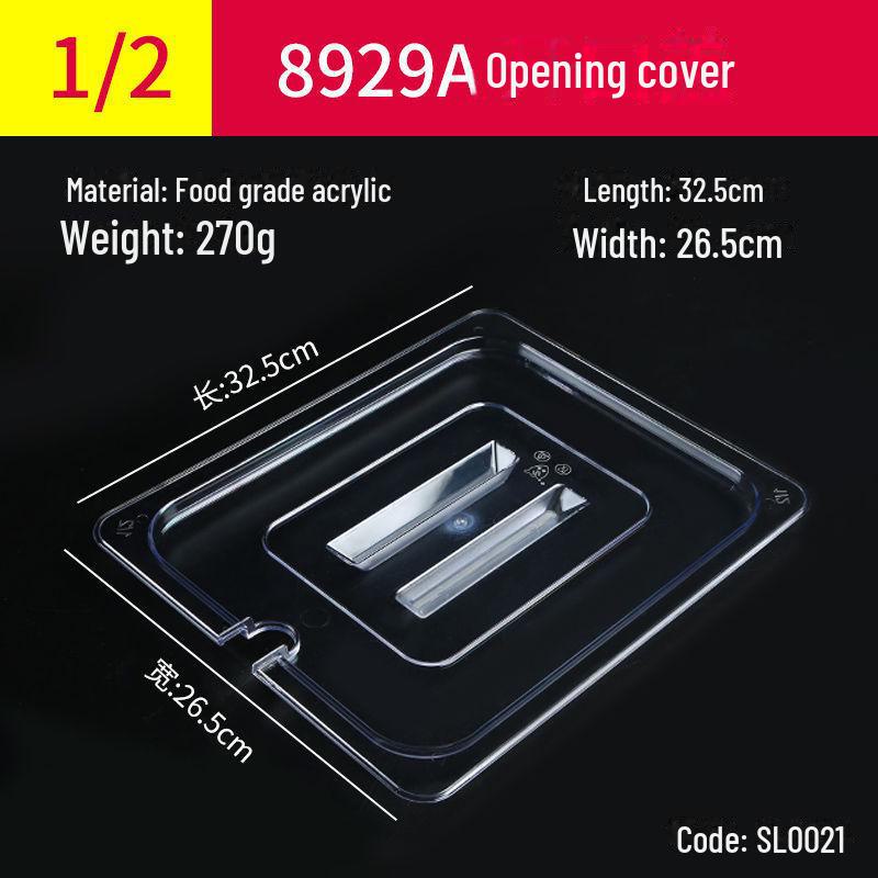 Прозрачная прямоугольная акриловая чаша для горячего и ящик для хранения свежих фруктов