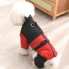 Dog Clothes Winter Puppy Four-legged Padded Clothes Back with Waist Style High Neck Warm Two-color Winter Clothes