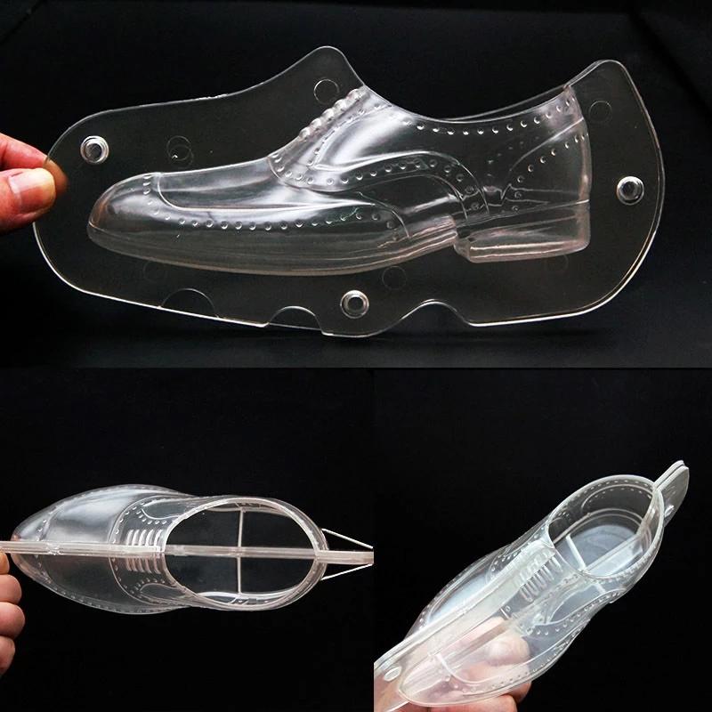 НОВЫЕ Кожаные Мужские Туфли Пластиковая Шоколадная Форма 3D Формы для Конфет и Тортов Инструменты для Украшения Тортов DIY Домашняя Выпечка Сахарные Аксессуары