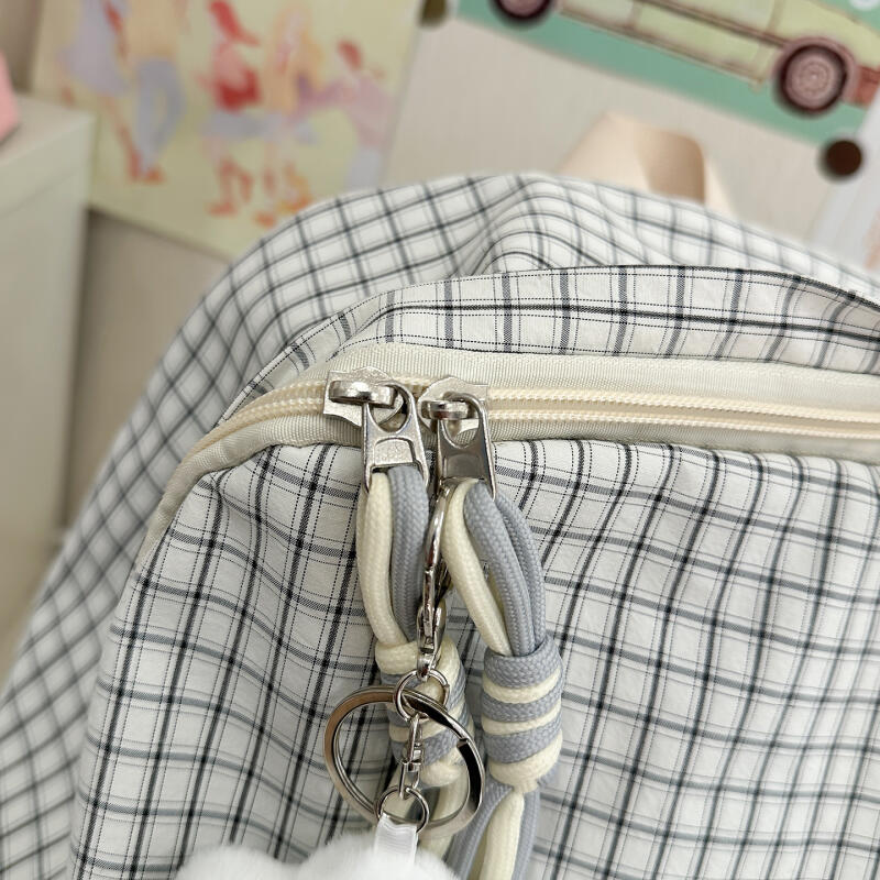 Студенческий школьный рюкзак Женский легкий водоотталкивающий клетчатый рюкзак Дорожный рюкзак