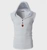 Men's Summer Sleeveless Hooded Vest - Korean Style Fitness Stretch Waistcoat