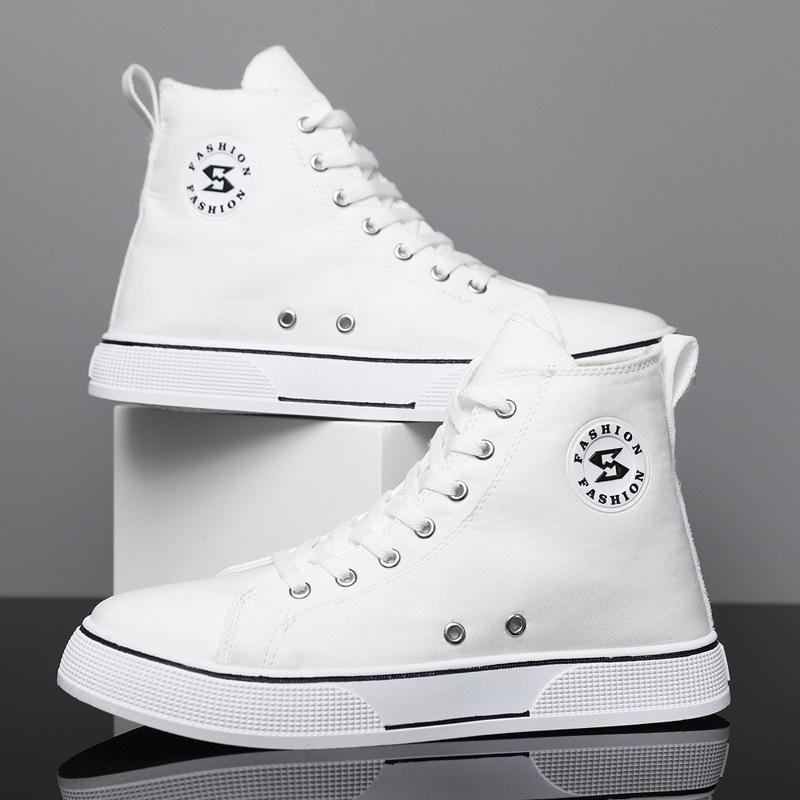 Кеды с высоким верхом, молодежная корейская версия, модная обувь для новых студентов, оригинальный стиль, удобная и универсальная повседневная мужская обувь может быть