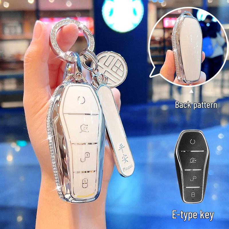 Чехол для ключа BYD Dolphin и модели Han, Qin Plus DMI, Song L, Kou Pro, Yuan, Tang, Seagull EV, Destroyer 05, Seal 06