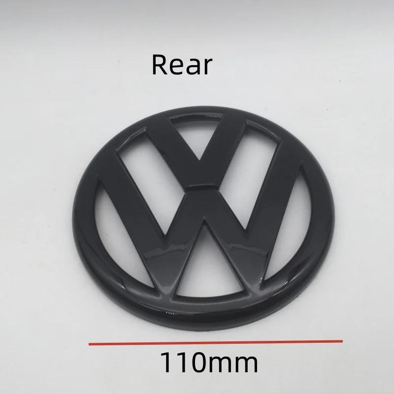 2Pcs For vw Golf6 MK6 135mm 110mm car front grille Lid Cover emblem sticker Rear Trunk Badge Decal styling Auto accessorie ze9