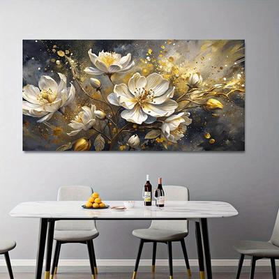 Современные абстрактные цветочные картины на холсте - постеры без рамы для декора гостиной и спальни