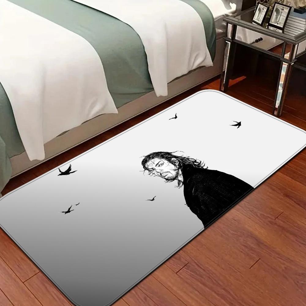 Classical Anime Vagabond Entrance Door Mat Nordic Style Bedroom Living Room Doormat Home Balcony Anti-Slip Modern Home Decor