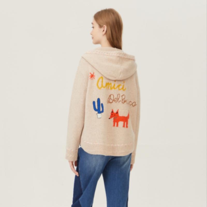  Benetton Benetton Button Hooded Knit Cardigan Bakca9461 Be