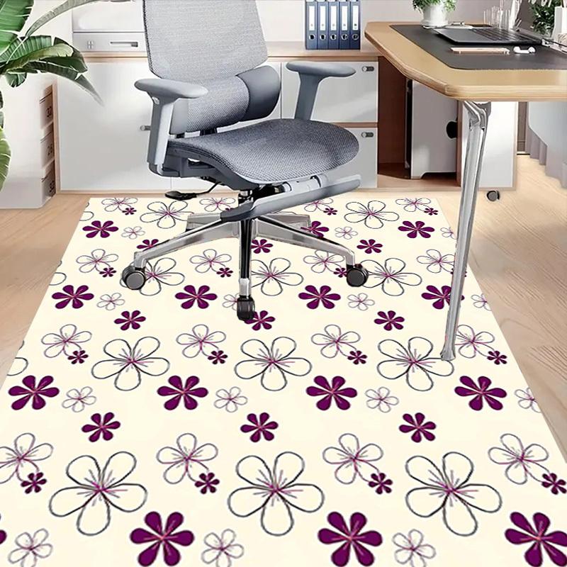 1PC Flower Pattern Non-Slip Floor carpet, suitable for Office, bedroomand playrooms. It can also be used as a sofa footrest cover-T31