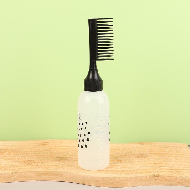 Scalp Potion Oil Applicator Bottle Comb, Hairdressing Shampoo Bottle, Hair Dye, Refillable Hair Coloring, Styling Tools