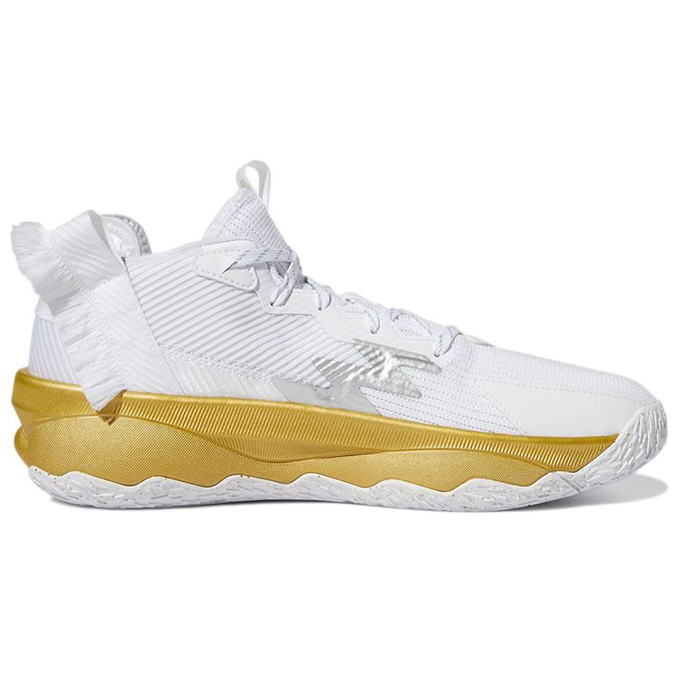 Adidas Мужские кроссовки Dame 8 Laheem The Dream белая обувь-белый серебристо-металлик GY1755