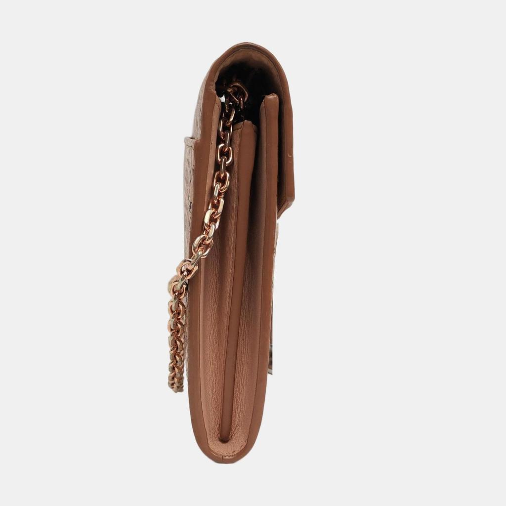 [Pre-Owned] Millie Large Rose Gold Coated Canvas Monogram Crossbody Clutch Shoulder Bag - Very Good #U3V97E