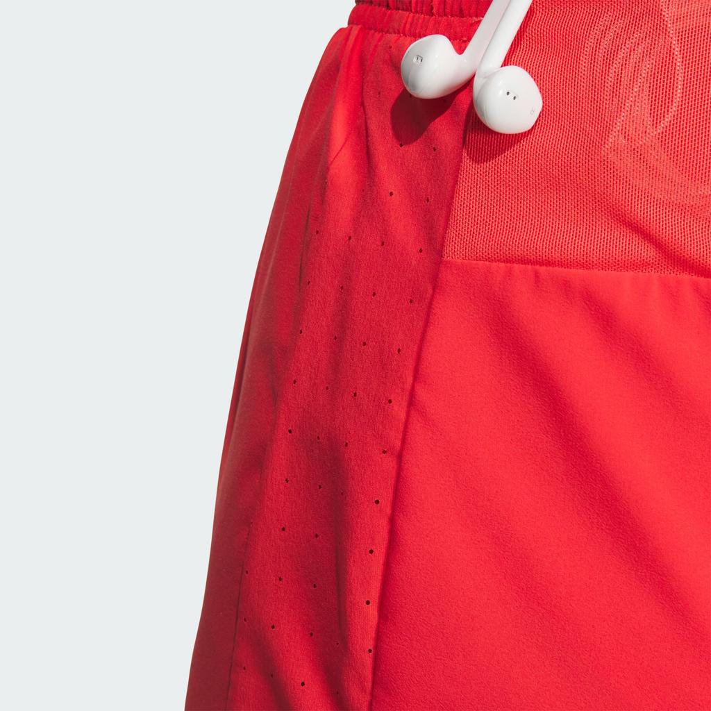 Adidas Running Logo Woven Comfortable Versatile Solid Color Sports Shorts Women Shorts Bright-Red Dark-Silver-Gray JZ2209