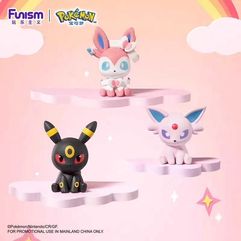 Коллекция Eeveelutions Сильвеон Джолтеон Эспеон Умбреон Флареон Подарочный пакетик-сюрприз Игрушка Модель Аниме Фигурки Коллекционные Украшения