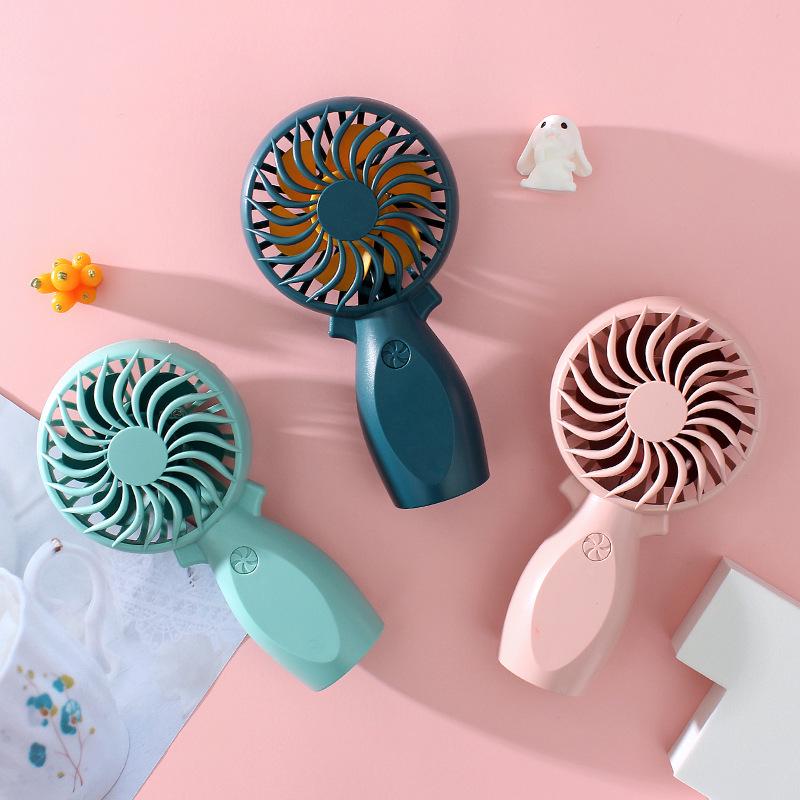 Rechargeable USB Mini Cartoon Snail Fan - Handheld & Desktop Electric Fan Gift