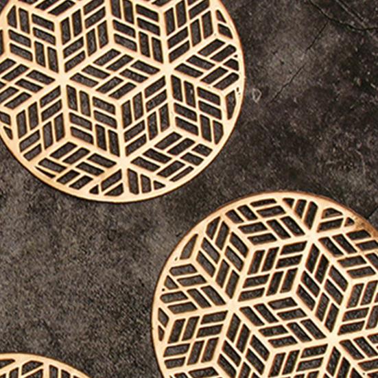 Коврик для чаши стильный блестящий прочный коврик для стола ПВХ полый коврик для украшения обеденного стола коврик для чашки для офиса