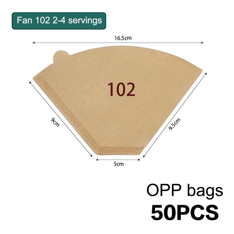 50/100 шт. Бумага для кофейных фильтров V-образной формы Сектор Древесная целлюлоза Капельная бумага Различные размеры Аксессуары для чайного инфузора Инструмент