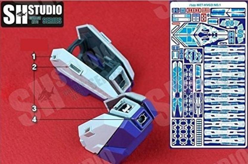 MG RE MEGA SIZE Модификация Подробности Высококачественные Металлические Детали Гандам (MG 1/100 RX-93-v2 Hi-v Ver.Ka) [Использовал]