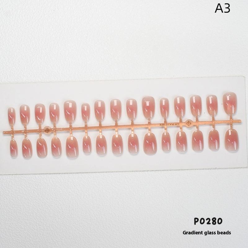 Носимый маникюр DIY шарм для ногтей нейл-арт маникюрная декорация 30 шт. однотонные градиентные накладные ногти ношение брони