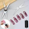 French Cat Eye Magnet Special Double-head Big Y-shaped Clip Cat Eye Nail Magnet Set Suitable for DIY Gel Polishing Magnetic Tool
