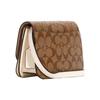 Coach Brynn 18 Classic Monogram Print Detachable Shoulder Strap Flap Canvas And Leather Crossbody Bag Small Women Crossbody Bag Brown C5592-IMDJ8