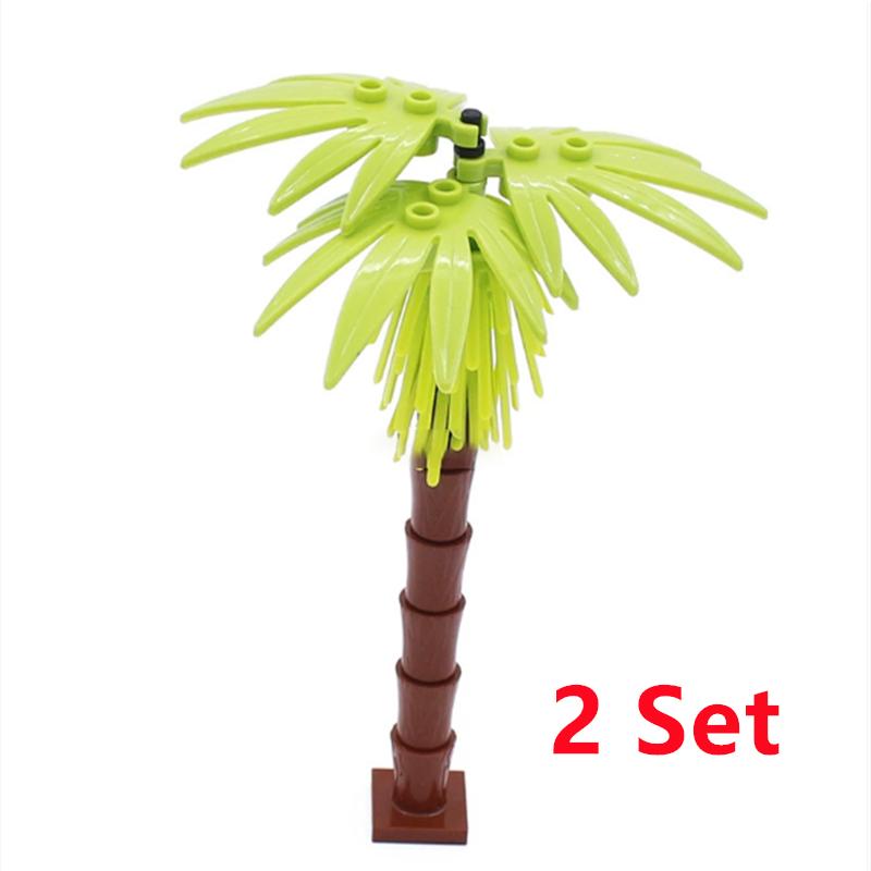 Buildings Blocks Tree Flower Sets City Plant Garden Bonsai Forest Natural City Street View Park Jungle MOC Model Toys For Kids