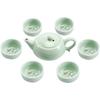 Celadon fish cup tea set will be sold, holiday celebration gifts will be given, Dehua Kung Fu tea set, ceramic teapot.
