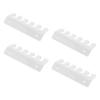 4 Pcs Cable Holder Clip 5 Slots Acrylic Phone Tablet Charging Cord Management Organizer for Desk Wall Transparent