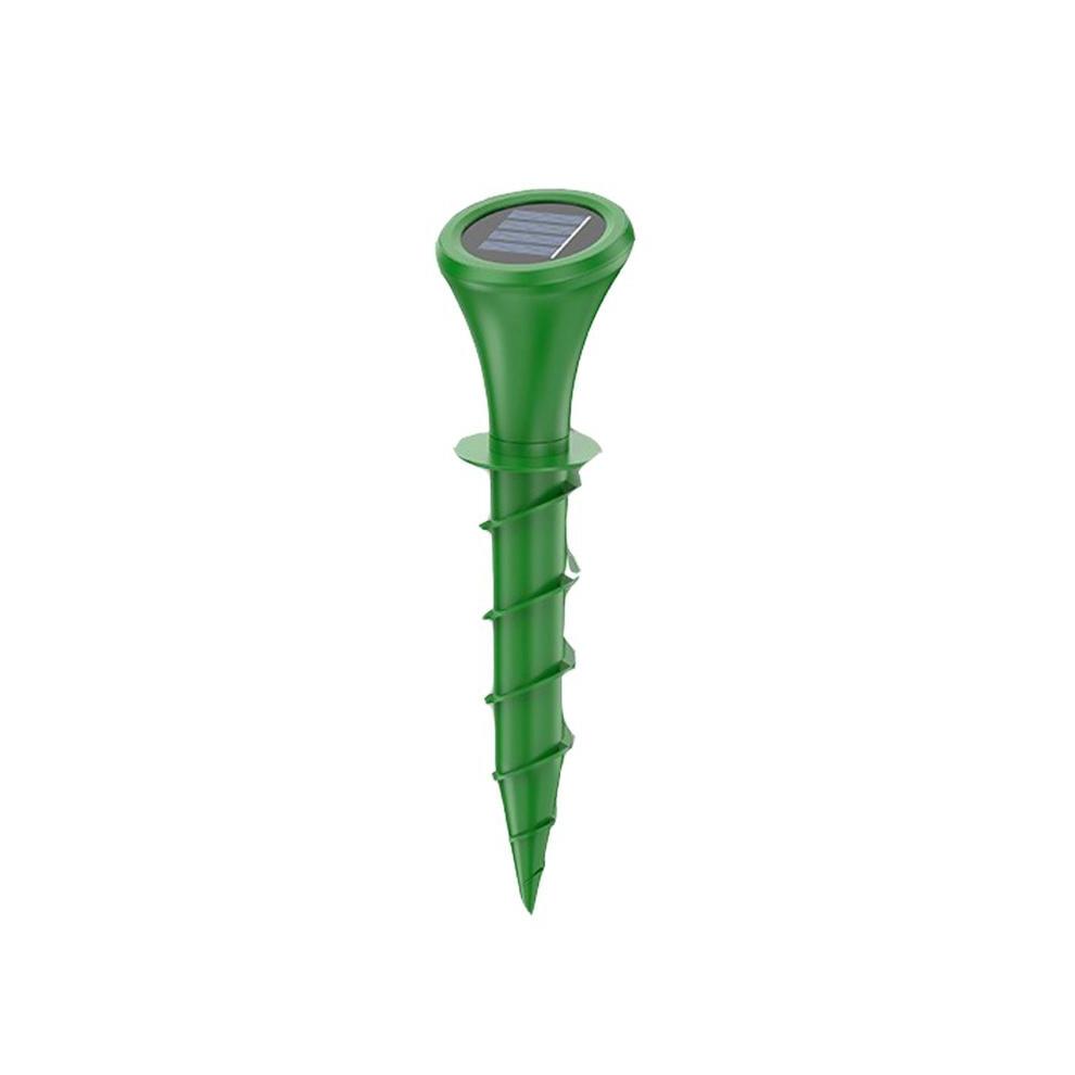 Solar Ground Stake Animal Repeller with Colour Ambient Light, Vibration and Infrared Detection for Garden Use, Rat Deterrent Device