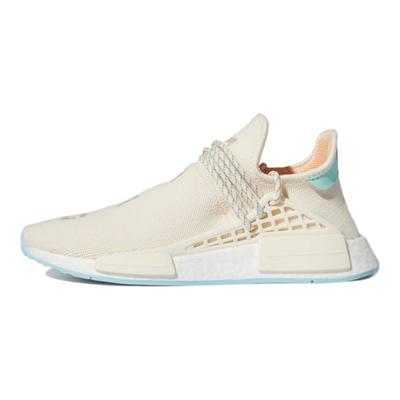 Фаррелл x NERD. x NMD Human Race 20-летие Унисекс Кроссовки Кремовый Меловой-белый Неоново-оранжевый GW0246