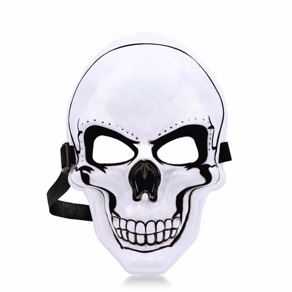 EL Dedicated Headwear Mask Skull Ghost Party Props Horror Mask Party Mask Props Cosplay Mask