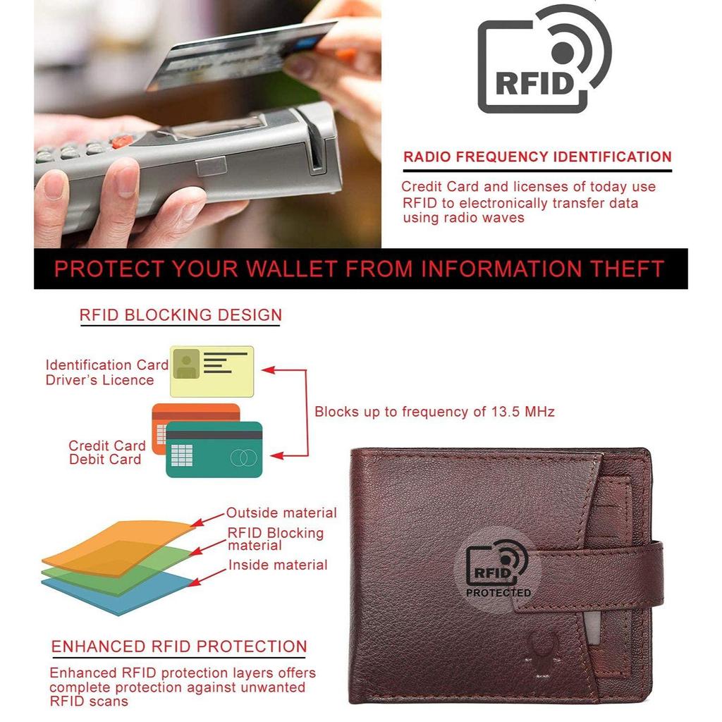 WildHorn Brown Leather Wallet for Men
