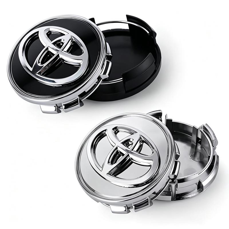 TRR24pcs 57mm 62mm Car Wheel Center Hub Cap For Toyota RAV4 Hilux Aygo Yaris Ractis Corolla Camry CHR Auris Tacoma Car Accessories