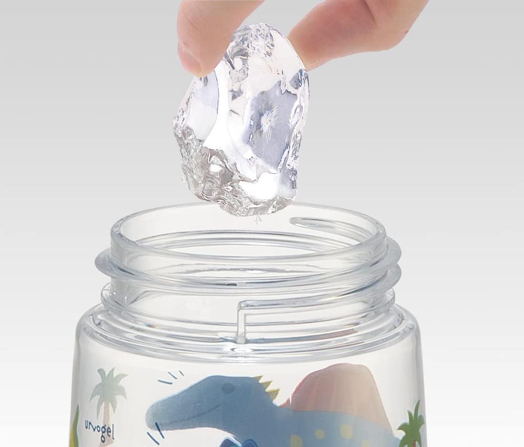 Skater Бутылка для воды 500 мл с рисунком динозавра, пластиковая, с одной кнопкой, для детей, мальчиков PDDR5