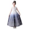 Long Perfect for Piano Jumper Sequin Round Zipper Entrance Ages Children's Dress, Recitals, Skirt, Gradient, Neck, Ribbon, Tulle, Detail,
