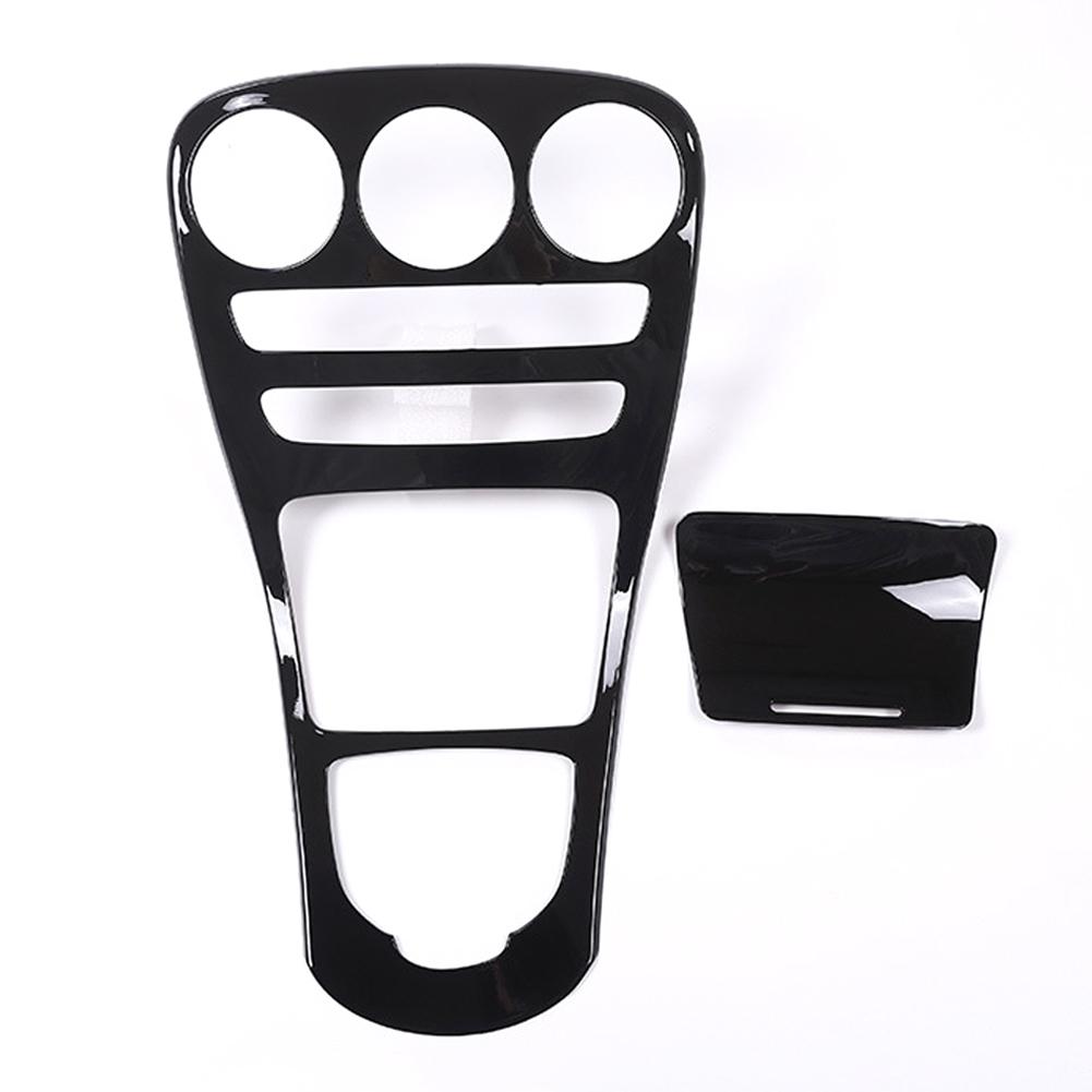 2 шт./компл. автомобильная центральная консоль рычага переключения передач крышка отделка карбоновый узор для Mercedes Benz C GLC 15-18