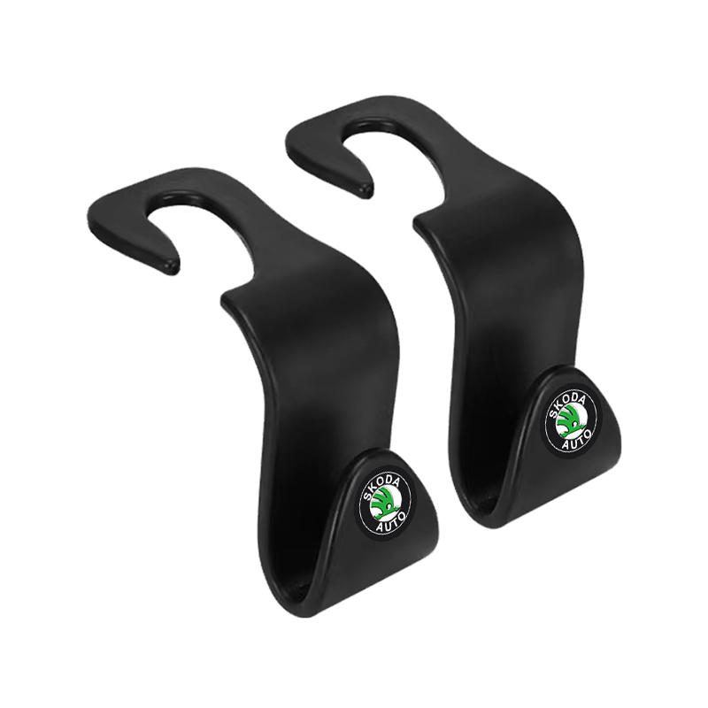 2/4Pcs Car Seat Hook Multifunctional Storage Hanger Car Styling for Skoda Octavia Enyaq Rapid Karoq Derivati Fabia Kodiaq Kamiq Superb Yeti