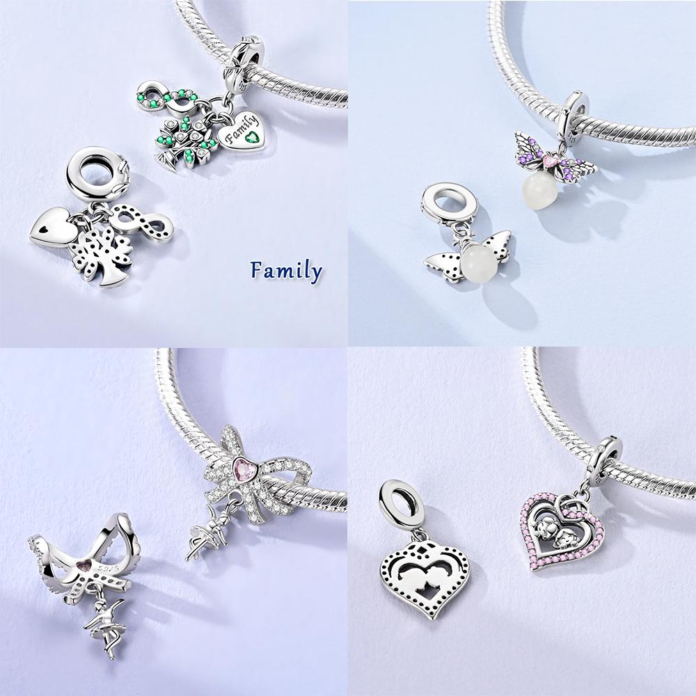S925 Silver Infinity Love Dangle Charms Like Snake Entangle Beads Fit Original Bracelet Diy Accessories Fine Jewelry Gifts