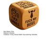 Bold And Funny Work Dice Wooden Office Stress Relief Dice Six Savage Sayings Cheeky Desk Accessory Gag Gifts for Coworkers