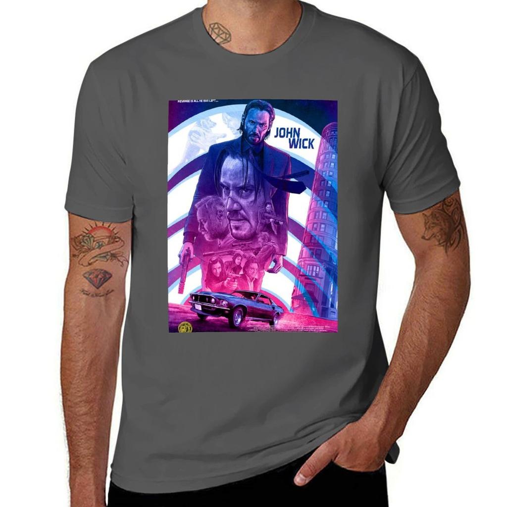 John Wick Movie Tshirt Breathable Workout Short Sleeve Top