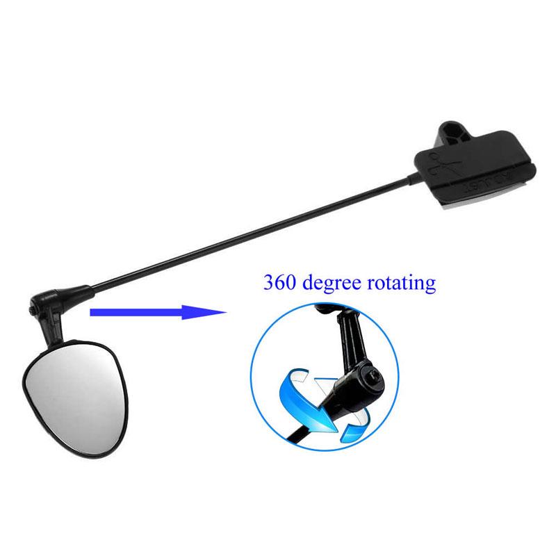 Flat Bicycle Helmet Mirror Helmet Mounted Rear-view Cycling Accessory