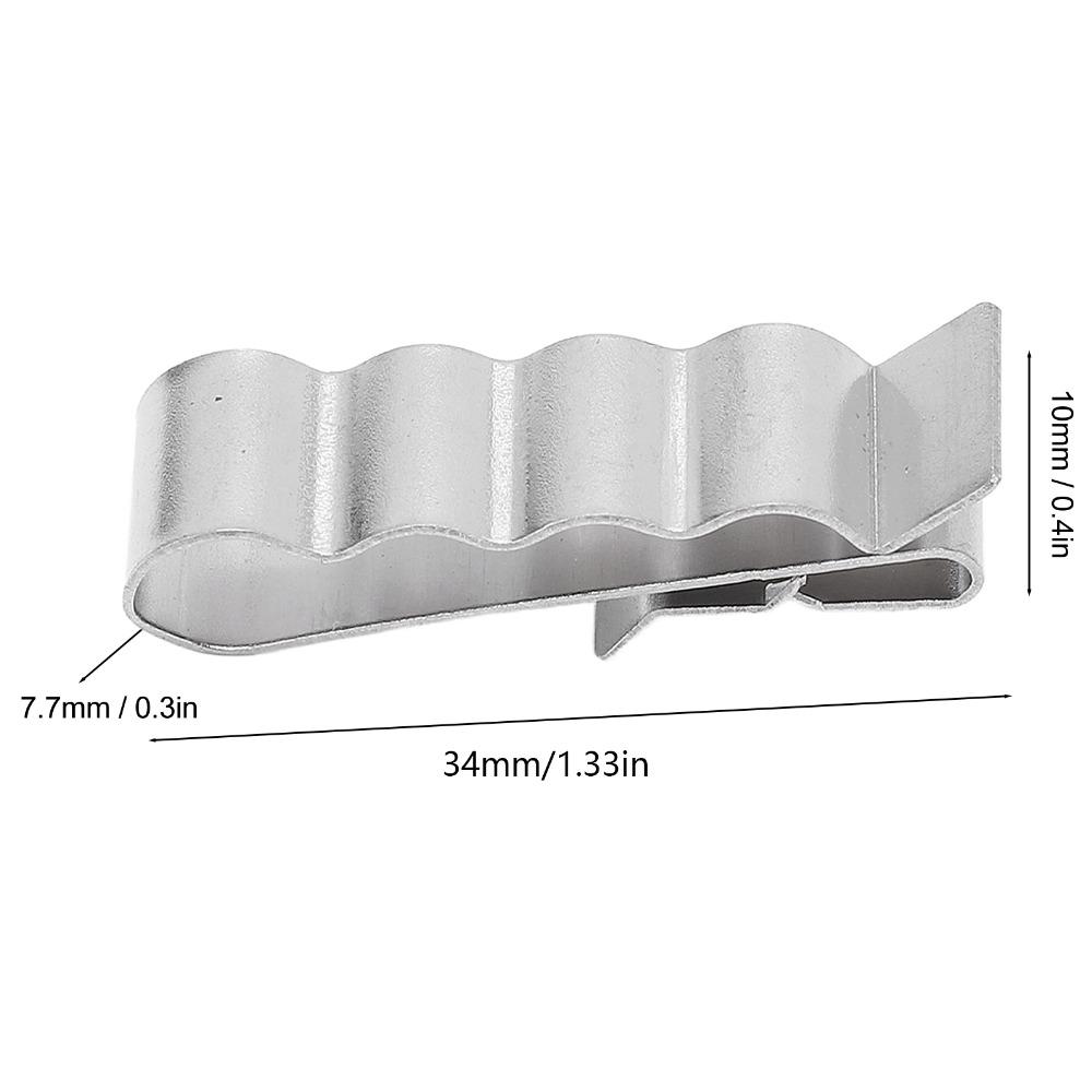 50pcs 4 Wire Cable Management Clips 304 Stainless Steel Wire Clips  Photovoltaic Solar Panel