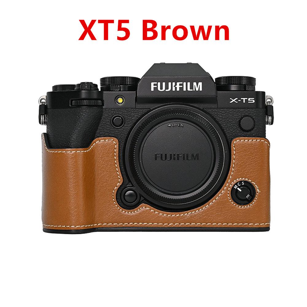 PU Leather Camera Half Case for Fujifilm Fuji XT50 XT30 XT30II XT20 XT10 XT5 XS10 XS20 XH2 XH2S X100V Battery Opening Cover