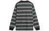 Li Ning T Shirts Unisex Black Stripes Crew Neck Moderate Straight Fit AHST719-4