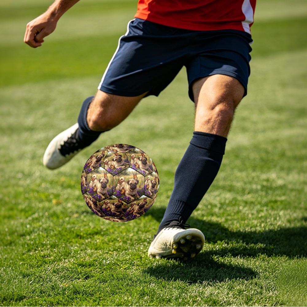 1pc Pug Butterflies Size 5 Soccer Ball Professional Lightweight Durable Match Training Football Indoor &Outdoor Sports BallTraining Ball y78