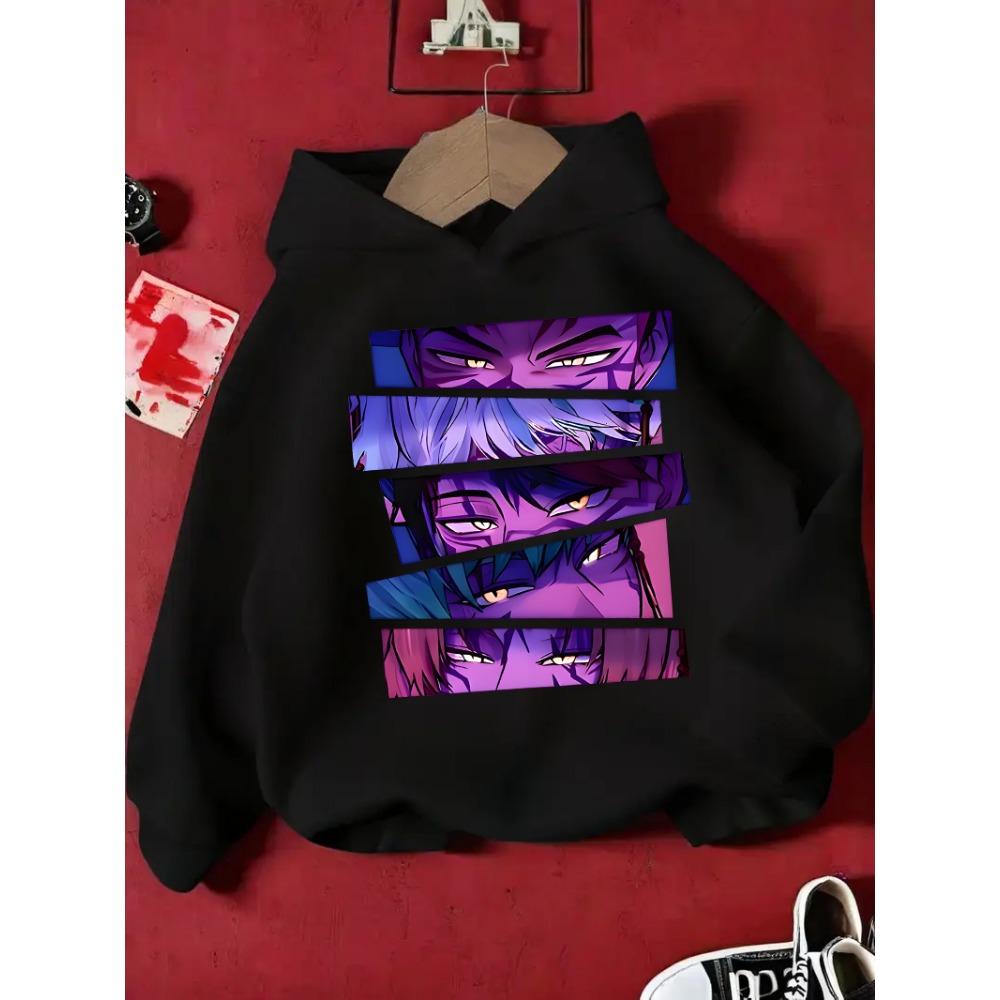 KPop Demon Hunter Rumi Derpy Cartoon Girls Boy Hooded Sweatshirt Warm Children's Wave Fashion Casual Tops Casual Girls Clothing